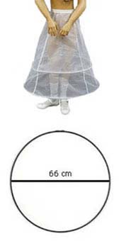 Gyerek alsószoknya 2 abronccsal - WHITE (feh�r)